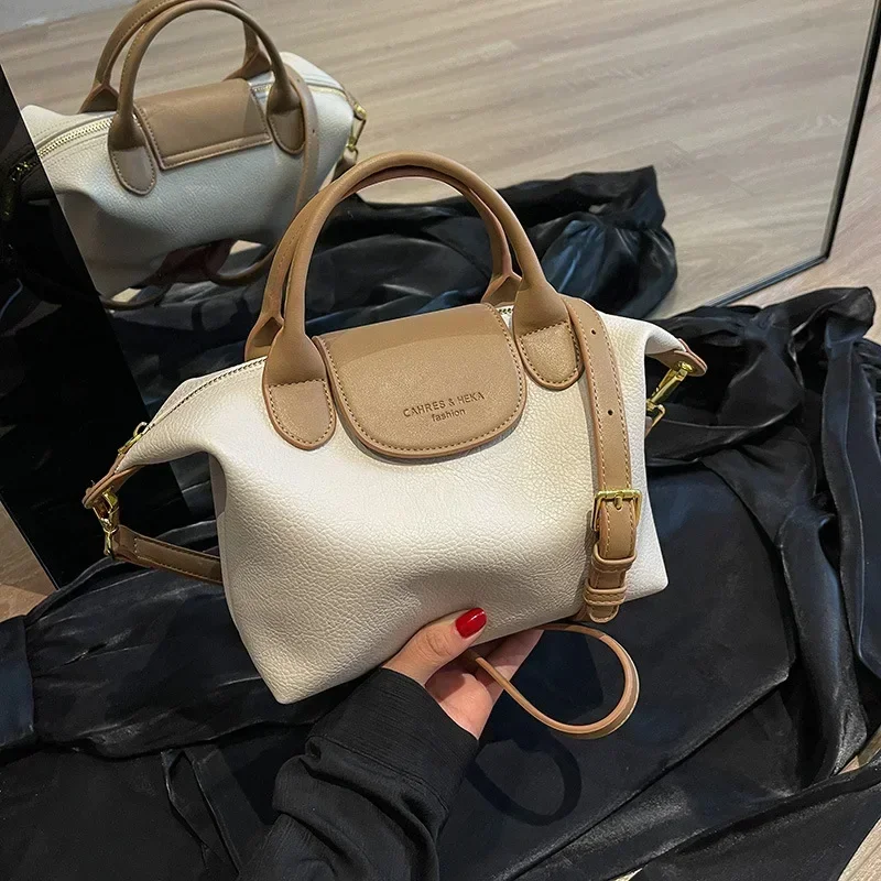 New Casual Bag Women's Fashionable High-Grade Messenger Bag Niche Handbag All-Match Shoulder Bag Longxiang Women's Bag