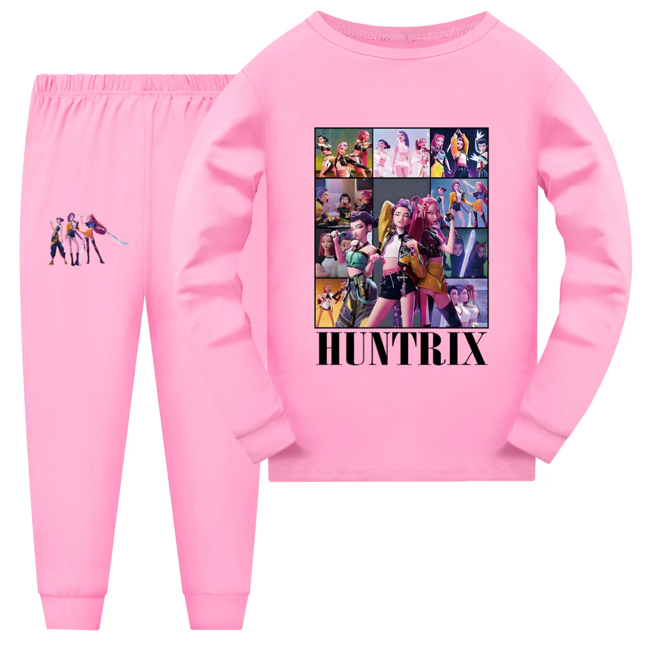

Kpop Demon Hunters Cartoon Kids Clothes Baby Girls Pajama Set Autumn Fashion Boys Long Sleeve Tops+pants Children Sleepwear Suit