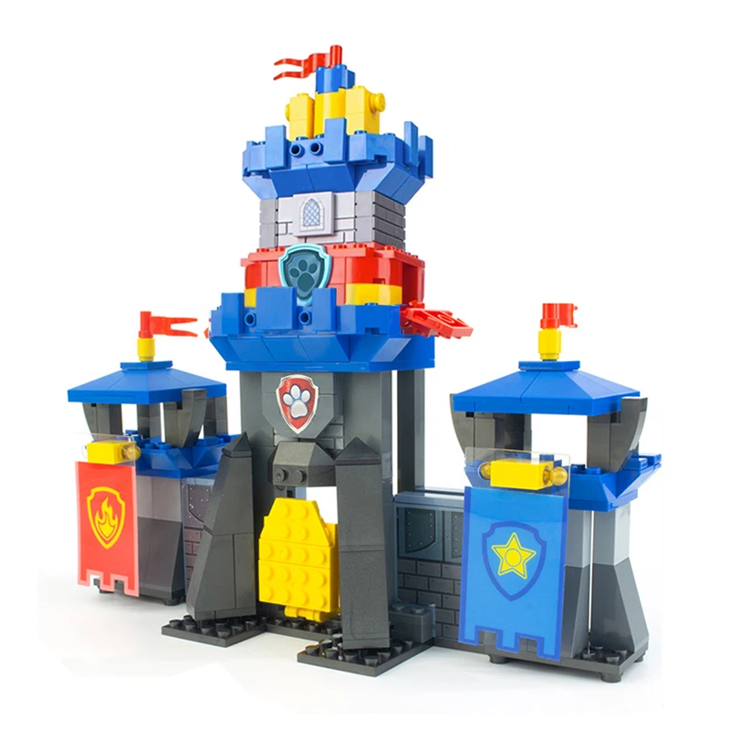 Paw Patrol Toy Rescue Knights - Headquarters Watchtower Control Tower Anime Figure Rubble Ryder Skye Cartoon Modle Car Kids Gift view 5