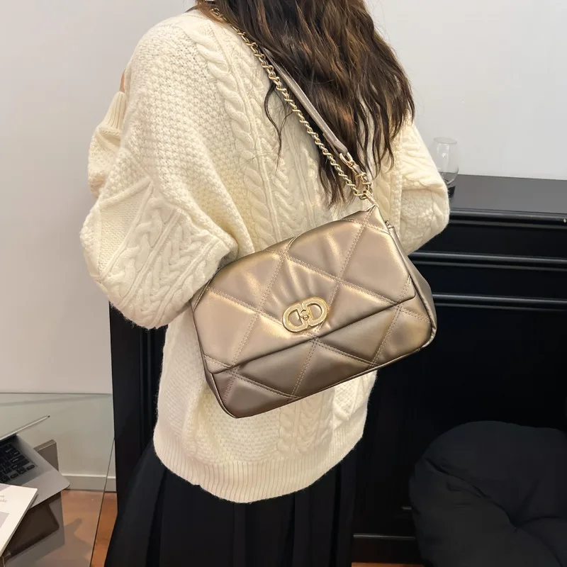 

Elegant Women's Leather Crossbody Bag, Luxury Brand, Famous Designer, Popular Classic Style For Ladies Daily Use