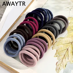 AWAYTR 50 adet/takım kızlar saç bandı Hairbands saç aksesuarları kadın çocuklar için at kuyruğu tutucu elastik Scrunchies lastik bantlar