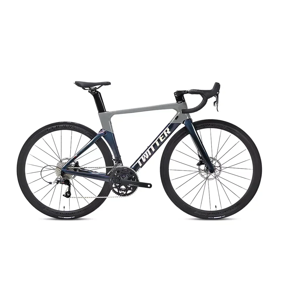 Twitter Cycle Disc SHIMANO 105/R7000 22-biegowy rower szosowy 700C Rower Holograficzny wyścigowy karbonowy rower szosowy z hamulcem tarczowym