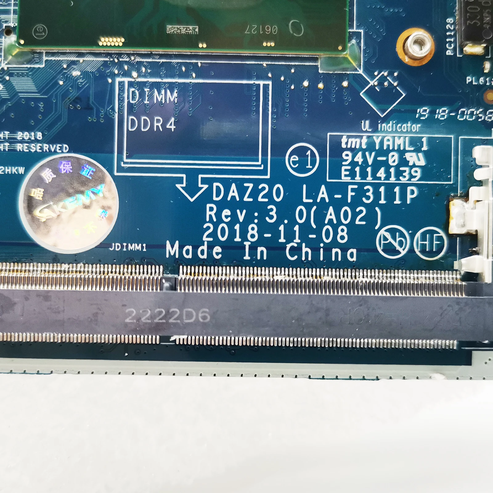 Motherboard Laptop UNTUK Dell Latitude 7290 7390 0858KT 0J8CVM 02D68W 0RMD5P LA-F311P Notebook Mainboard i5 i7 8th Gen