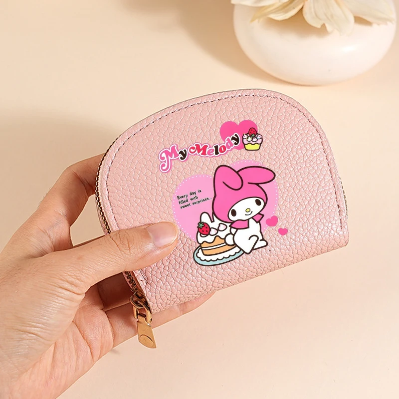 

Sanrio Shell Wallet Portable Waterproof Wear Resistant Zero Wallet Cartoon Anime Pattern Card Coin Wallet Friend Birthday Gift