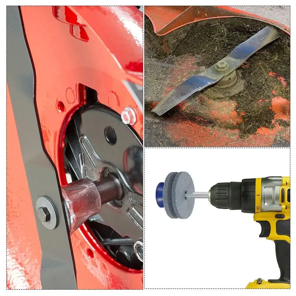 Drill Cutter For Lawn Mower Blades Gardening Tools1pc Universal Knife Sharpener Lawn Mower Sharpener Fastest Rotary