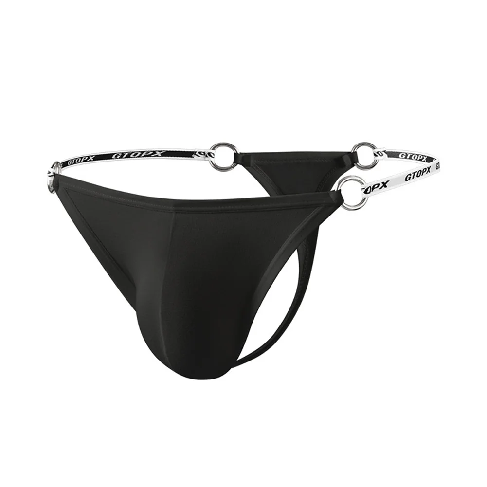 

Thin Belt Elastic Men Thongs G Strings T-back Briefs Underwear Low Rise U Convex Pouch Breathable Man Underpants