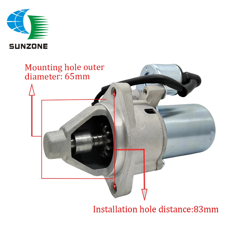 Electric Generator Motor Starter For GX390 188F 190F 5-8kw Gasoline Engine Starter Motor 14 Teeth 62mm/65mm Gasoline Accessory