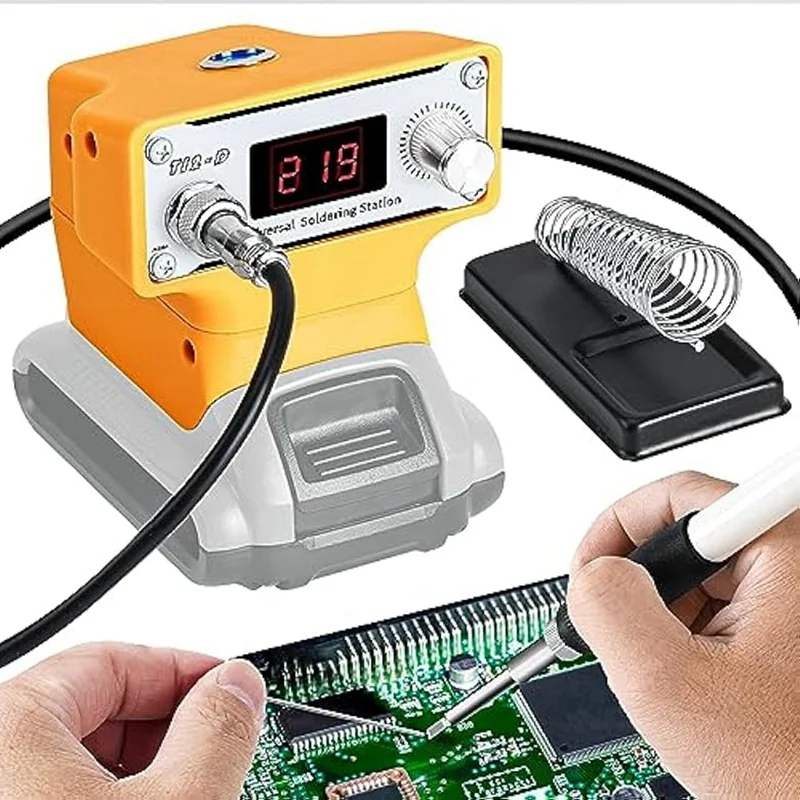 Soldering Iron Set For Dewalt 20V Battery,Battery Powered Digital Soldering Iron With T12 Tip