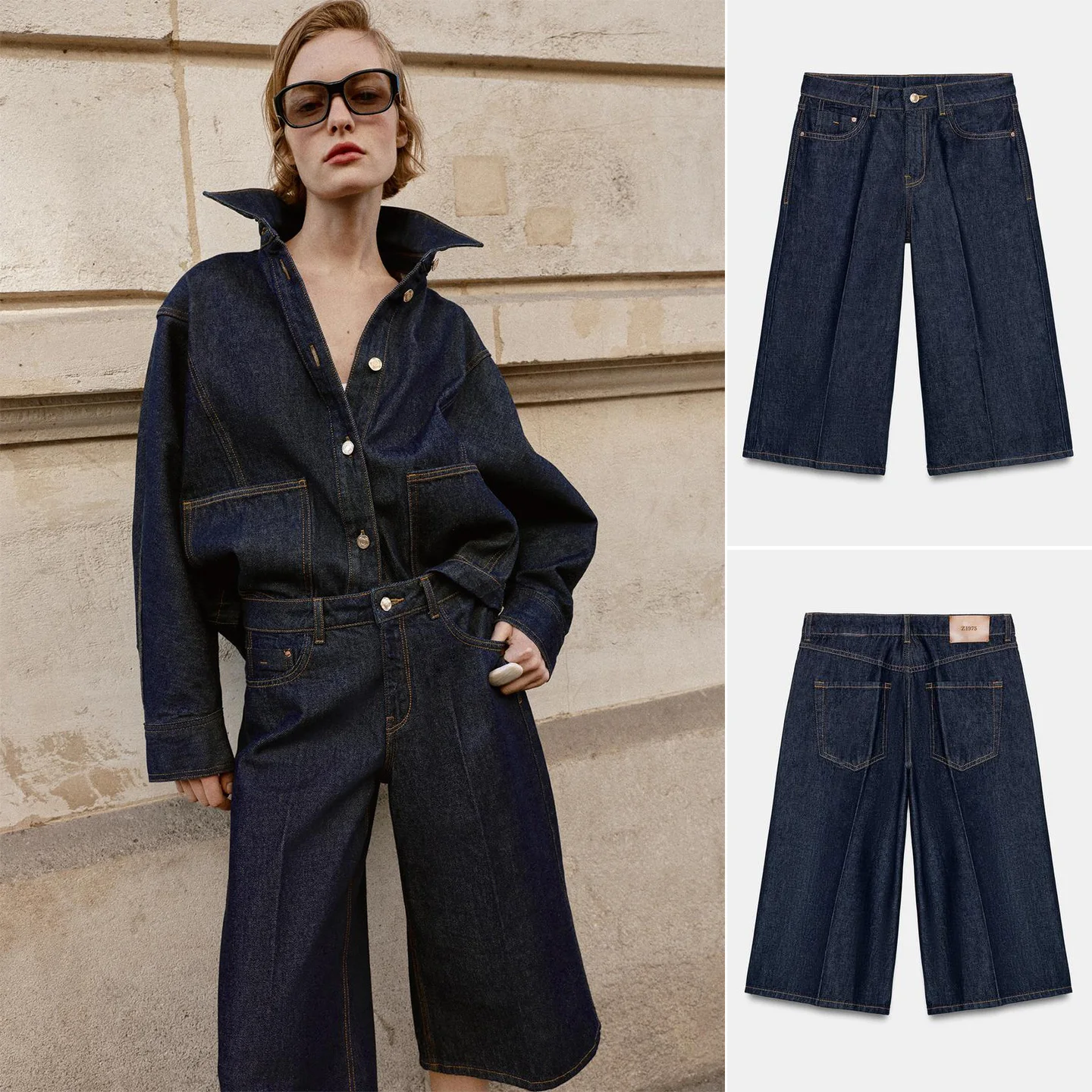 

Spring New Women's High Waist Long Casual Denim Shorts Five Pockets Zipper Decorated Ladies Fashion plus Size Polyester Fiber