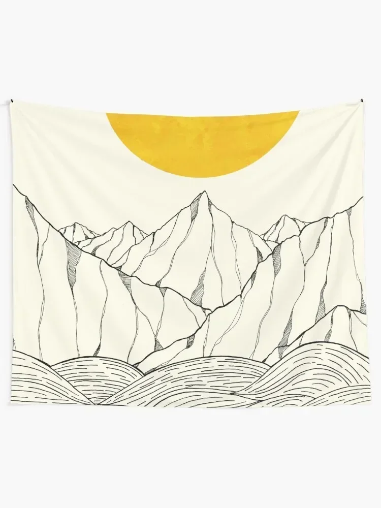 The sea cliffs under the giant sun Tapestry Aesthetic Room Decors Decorative Wall Aesthetic Room Decor Korean Tapestry