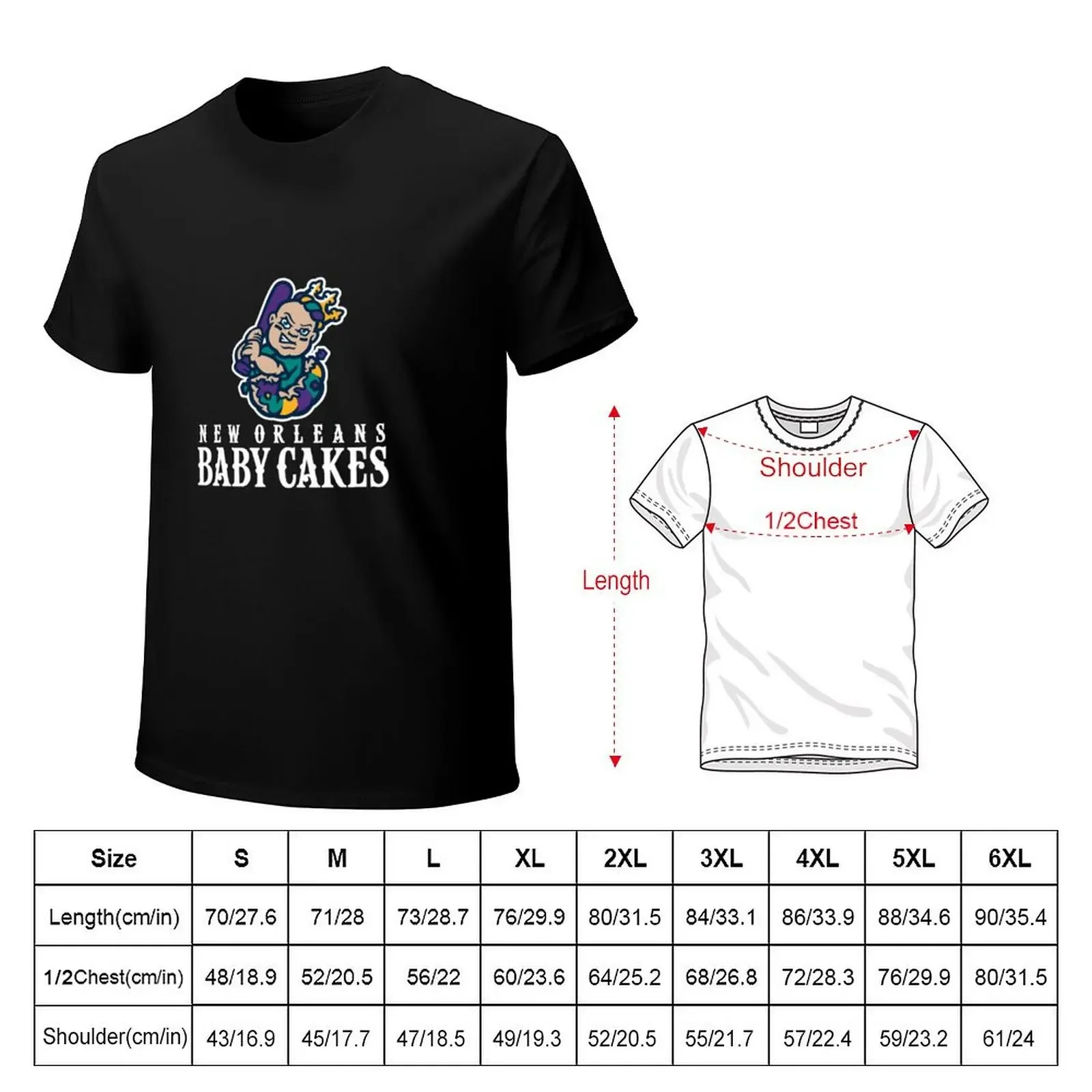 Classic New Orleans Baby Cakes T-Shirt plus sizes anime figures boys whites mens graphic t-shirts funny