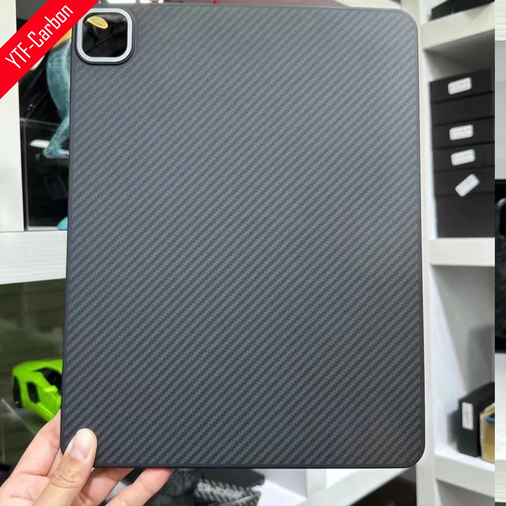 YTF-Carbon Carbon fiber Case for iPad mini6/10/11/12.9inch light thin matte Anti-fall Back Cover for mini6