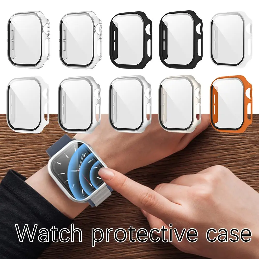 Tempered Glass+cover For Watch Series 10 42mm 46mm Matte Hard Pc Bumper Screen Protector 10 42/46 Accesso G7v1