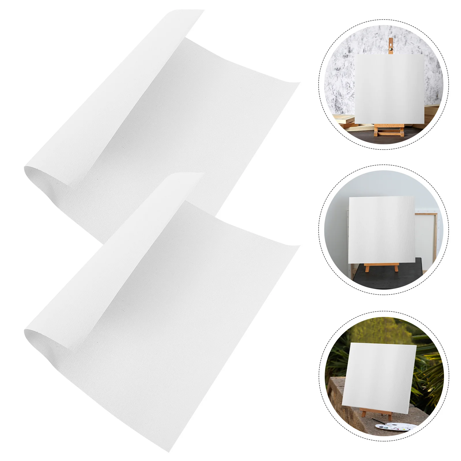 

10Pcs Painting Canvas Sheets Smooth Texture Strong Frame Suitable Oil Acrylic Gouache Practice Art Supplies Kit