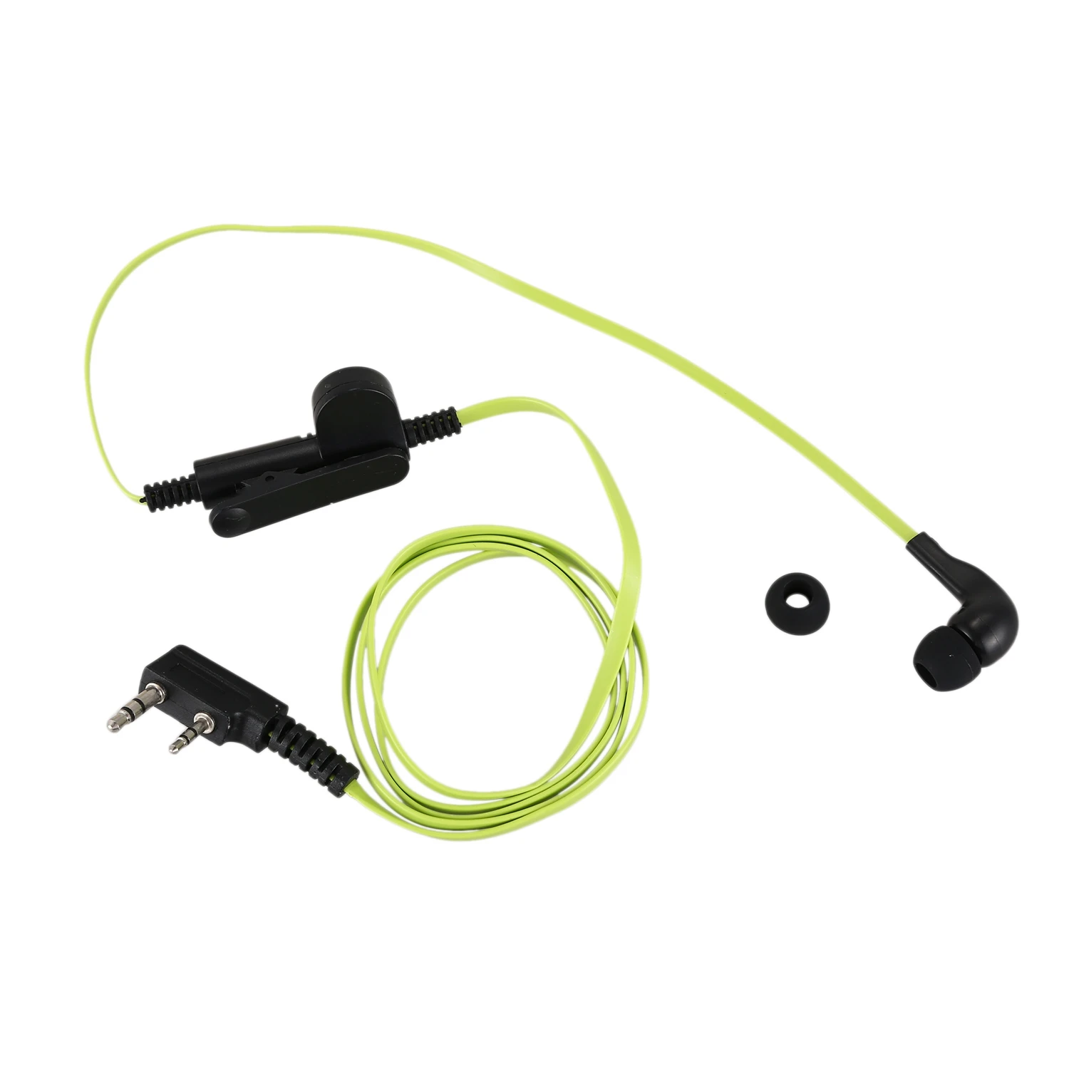 Auriculares de estilo Noodle para Baofeng, audífonos de 2 pines con enchufe K, con cable verde, para Radio Baofeng Uv5R Bf-888S Uv5R