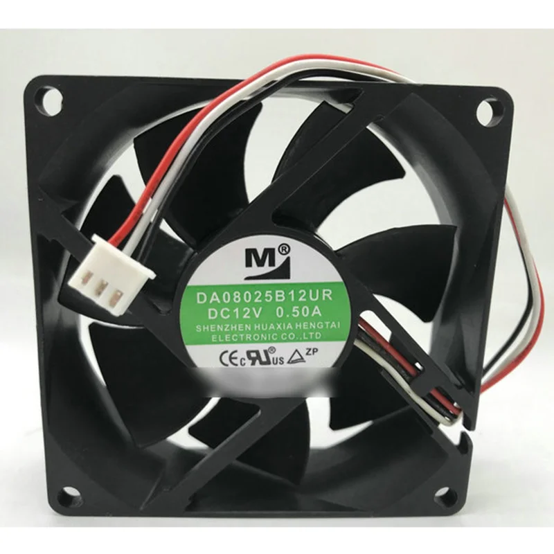 M  New M DA08025B12UR 12V 0.50A 3-wire cooling fan#QW