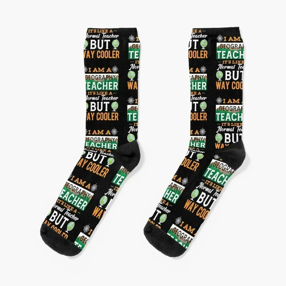 

Geography teacher saying geography teacher geography gift Socks halloween bright garter kids Women Socks Men's