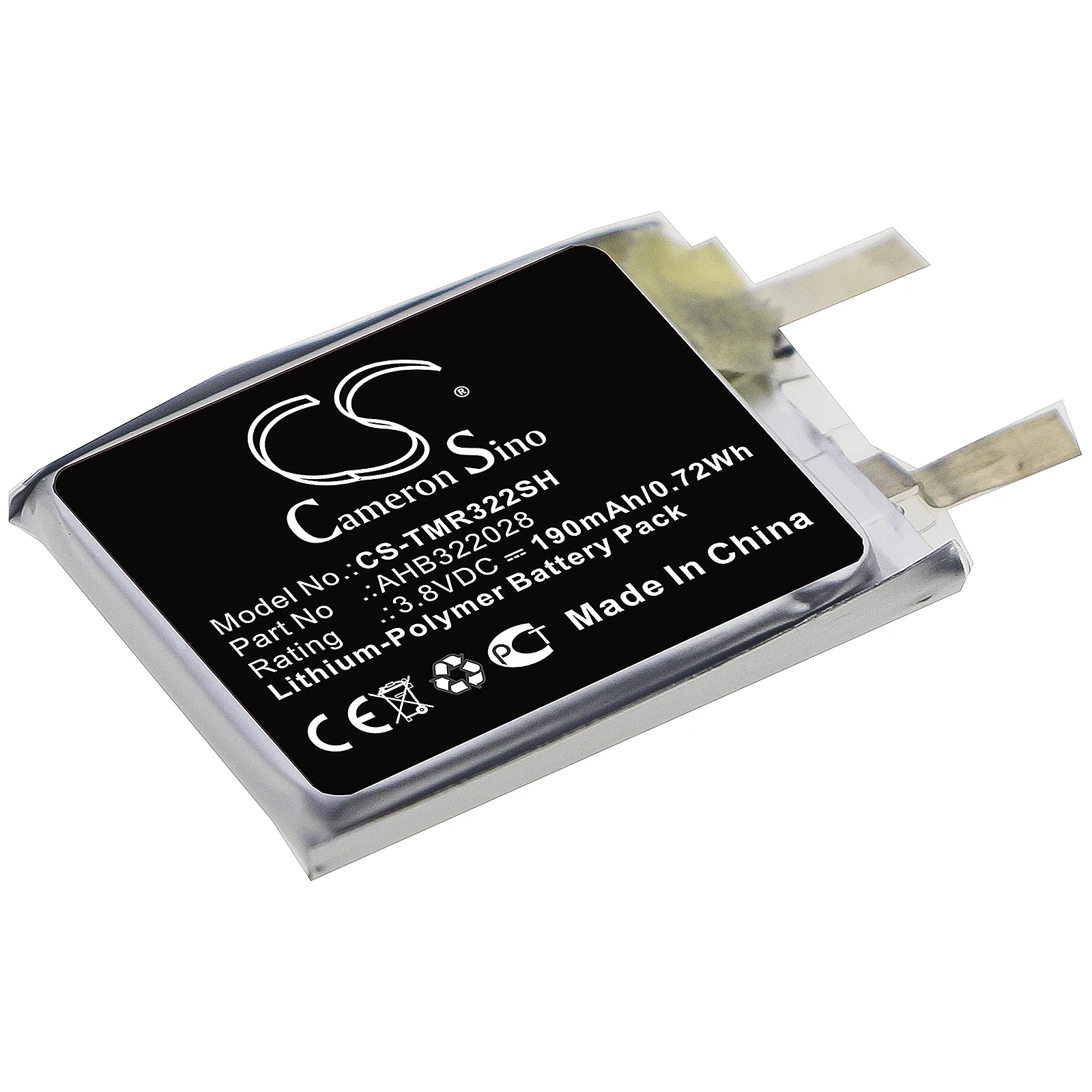 

Li-Polymer Smartwatch Battery for TomTom, 3.8V, 190mAh , Compatible Models: Runner, Runner Cardio, Spark 8rs00
