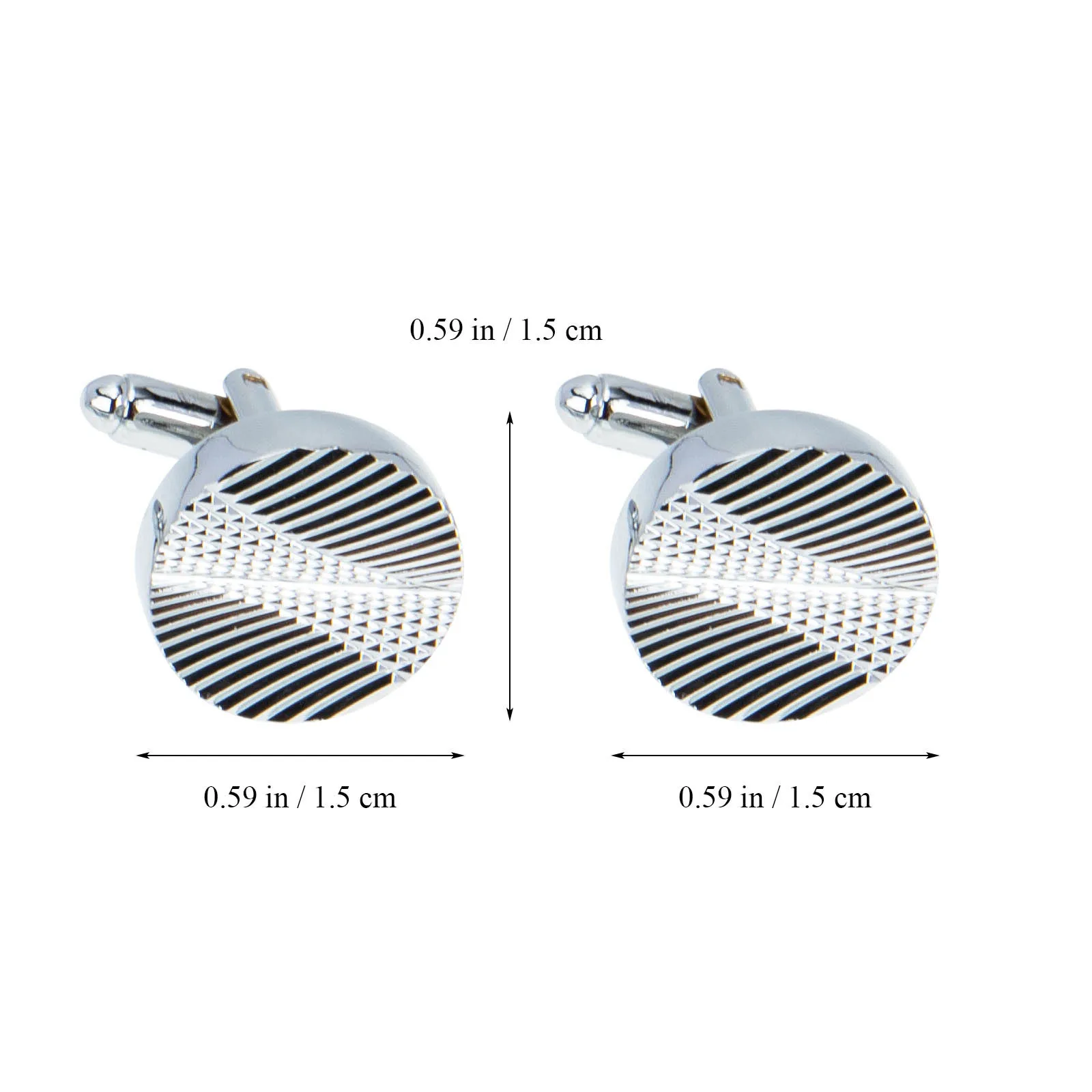 

4Pairs Mens Cufflinks Brass Material Easy Use Replace Worn Ones Tuxedo Shirt Cufflinks Father Gifts Mans Cufflink