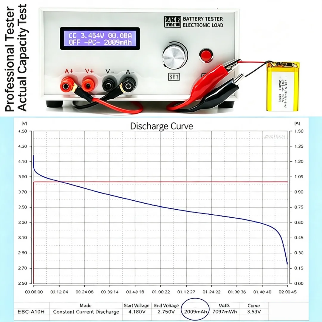 103450 3.7V 2000mAh Akumulator litowo-polimerowy z wtyczką JST PH2.0, o dużej pojemności, do kamery, nawigacji GPS, MP5, zestawu słuchawkowego — zdjęcie produktu 6