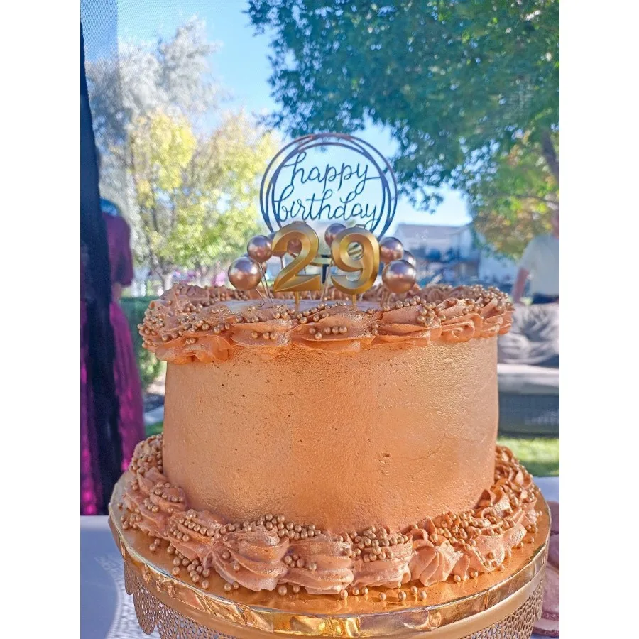 شموع عيد ميلاد ذهبية، شمعة عيد ميلاد سعيد للكعك، شموع عيد الميلاد، أرقام شموع عيد الميلاد، ديكور كعكة DIY للرجال والنساء #4