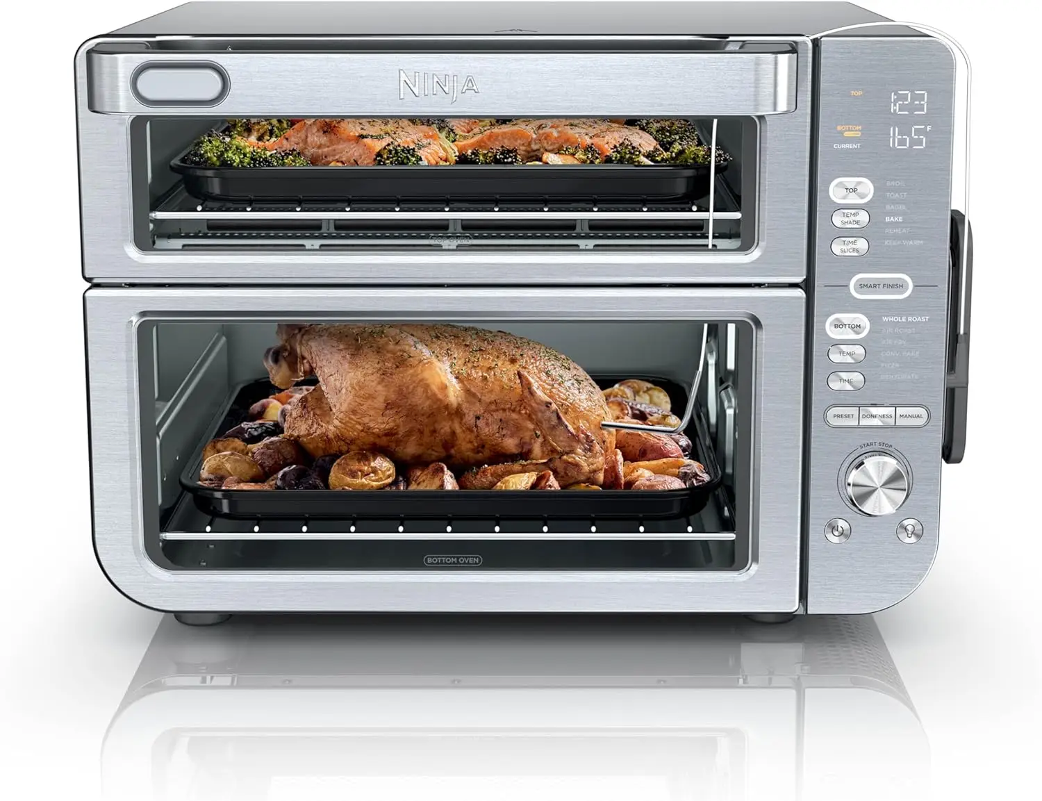 Oven Double Stack XL & Air Fryer with Pro Cook System, 12-in-1, Flexdoor