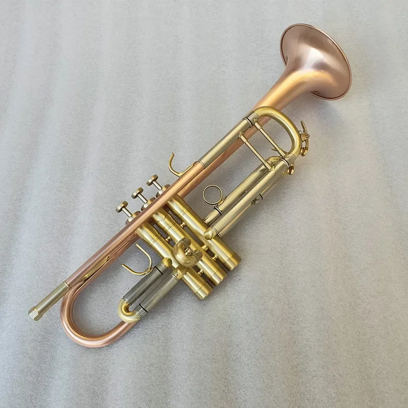 

Phosphor copper Trumpet Bb B Flat Brass Gold-painted Exquisite Durable Musical Instrument with Mouthpiece Gloves Strap Case