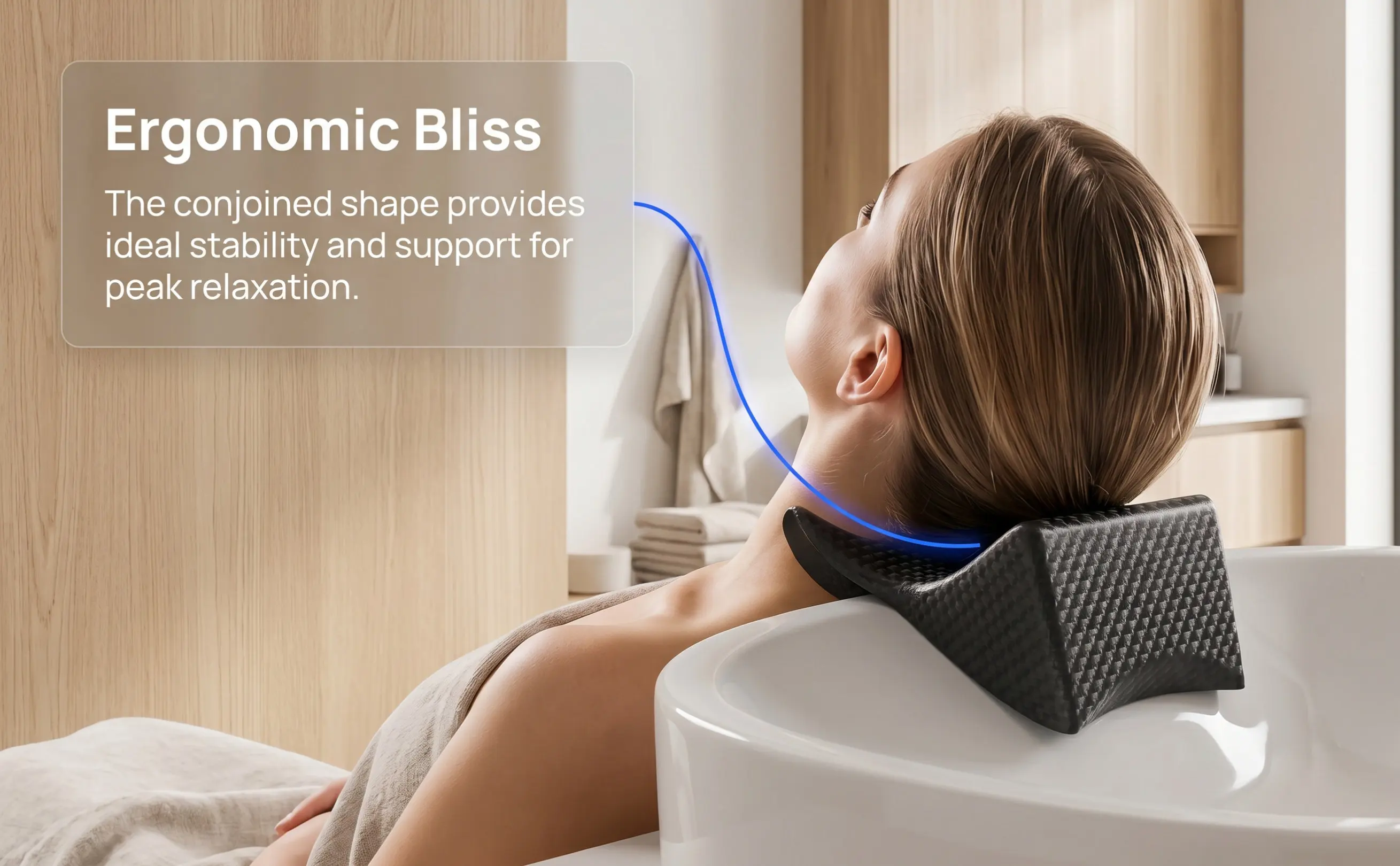 Shampoo Neck Support Salon Hair Washing Cushion Pillow Premium Material Lightweight Portable Comfortable Neck Rest for Shampoo