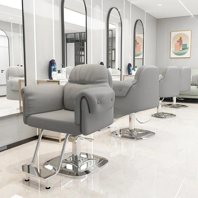 

Hair Salon Professional Barber Chair Luxury Perm Barber Chair Hair Dyeing Swivel Lift Silla De Barbería Salon Furniture