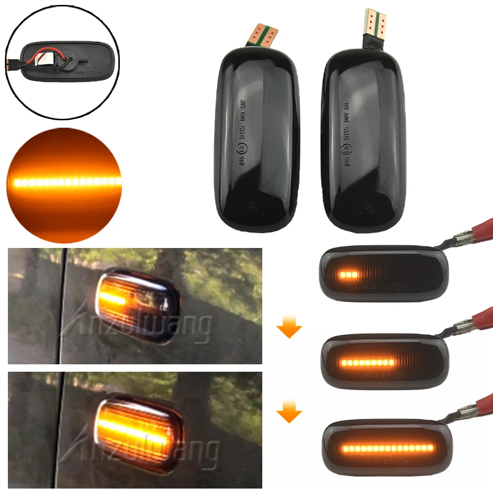LED Dynamic Side Marker Light Turn Signal Light Indicator 8N0 949 127A 2pcs For Audi A2 A3 8L A4 B5 A6 4B C5 A8 4D TT 8N