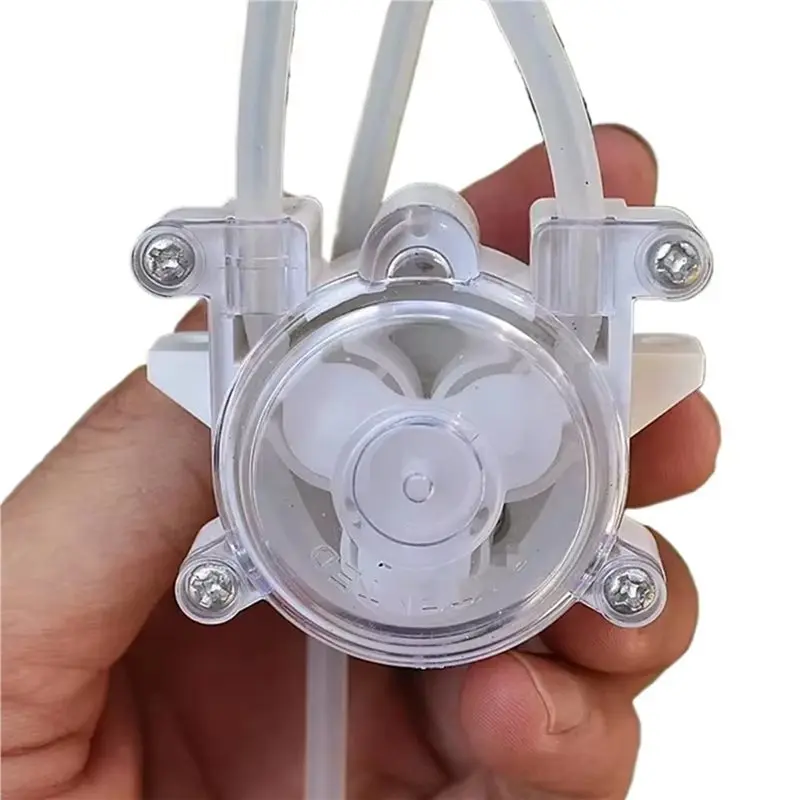 WORTHOWN-6X Micro-Peristaltic Pump DC 6V 9V 12V Small Mini 500 Geared Motor Dosing Liquid Water Squeeze Reversible