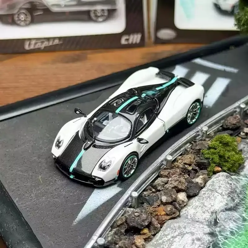 جديد في المخزون سم 1:64 باجاني يوتوبيا سيارة سبيكة مصغرة دييكاست باجاني يوتوبيا سيارة خارقة ثابتة الحلي ألعاب مخصصة للأطفال هدية