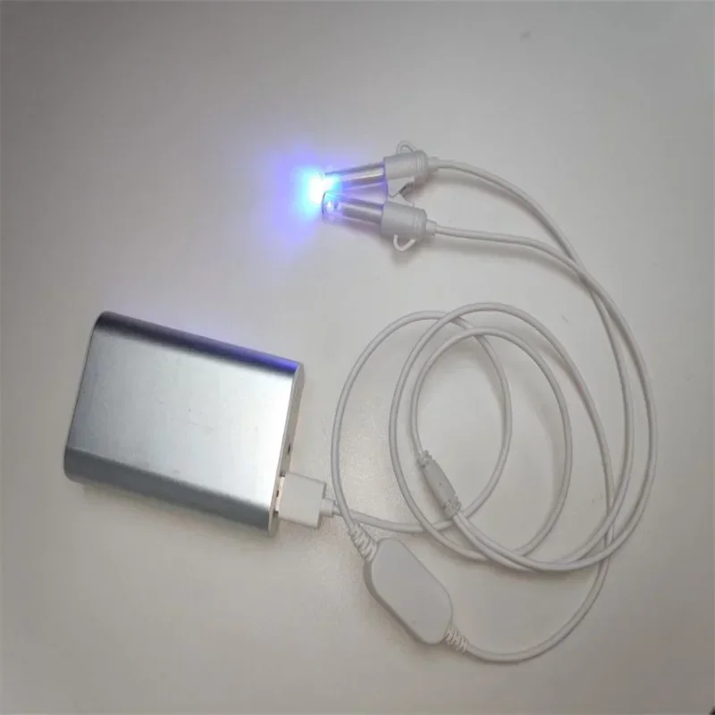 Nasal Sterilization Therapy Device UV and Blue Light Laser Therapy Kill The Virus In Respiratory System USB Interface Nose Clip