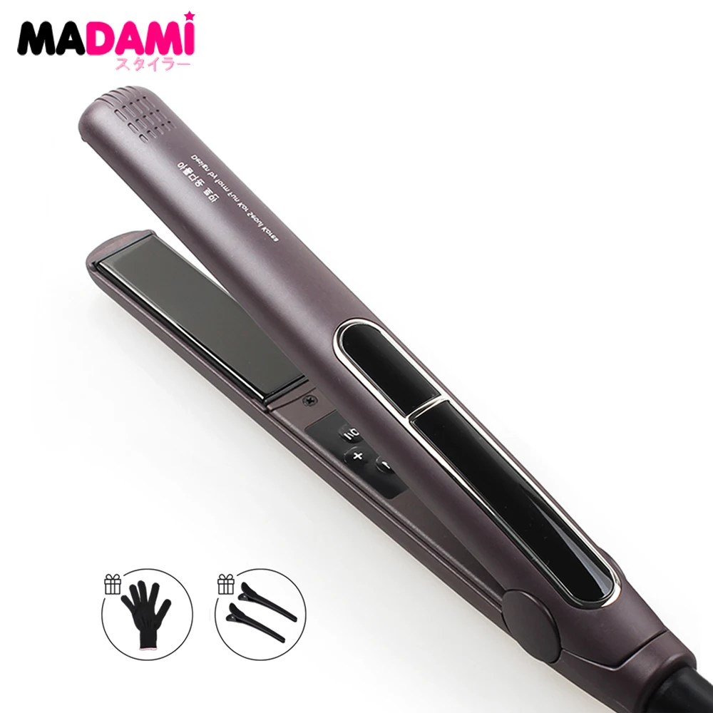 

Hair Straightener Professional 450℉ Tourmaline Ceramic Keratin Hair Flat Iron 2 In 1 Salon Hair Styling Tools Curling Irons