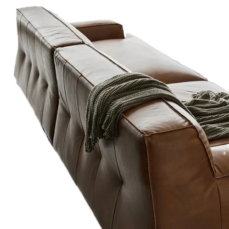 

Italian, retro, genuine leather, sofa, small apartment, living room, three people