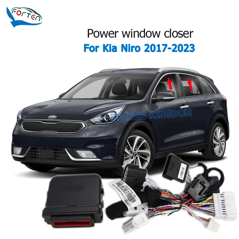 Forten Kingdom Car Intelligent Power Close Window Closer Kit Module For Kia Niro 2017-2023 / e-Niro 2020-2023