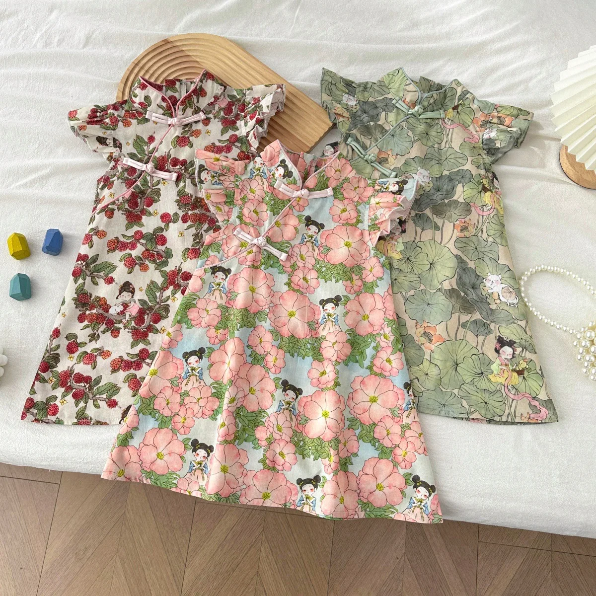 Girls Summer Dress Stylish girls kids toddler new style thin adorable baby children summer