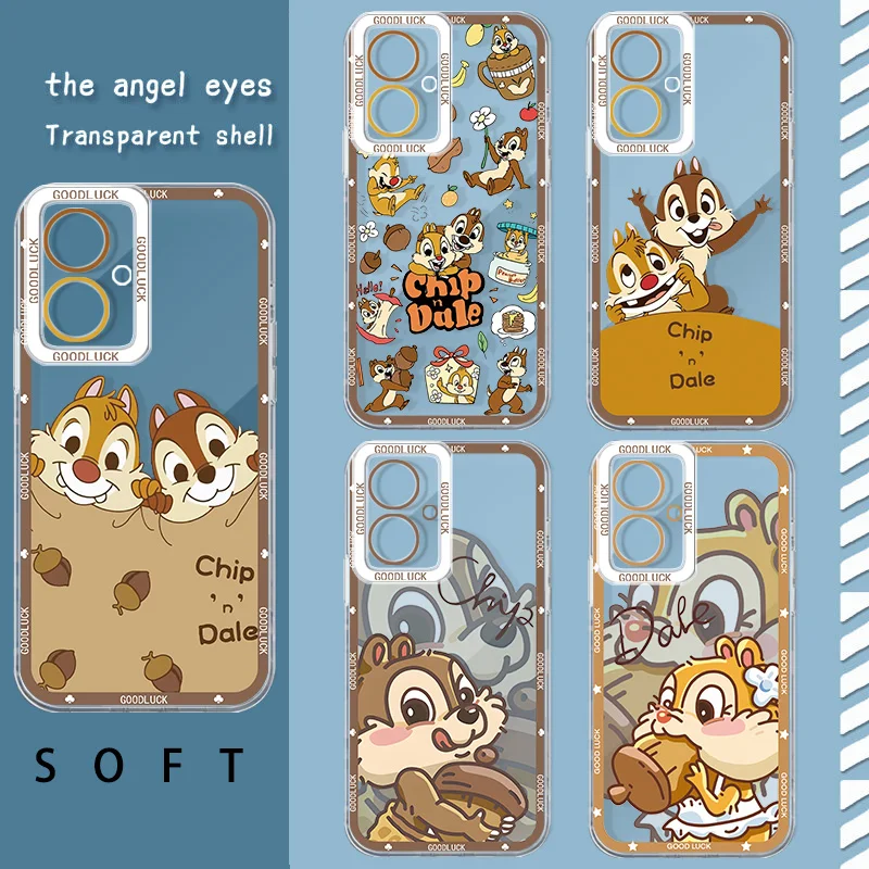 Chip an' Dale Angel Eye Phone Case For Realme C 67 65 63 55 53 35 33 31 30 25 21 20 15 8i 9i Narzo 50 Pro Plus Funda Soft Capa