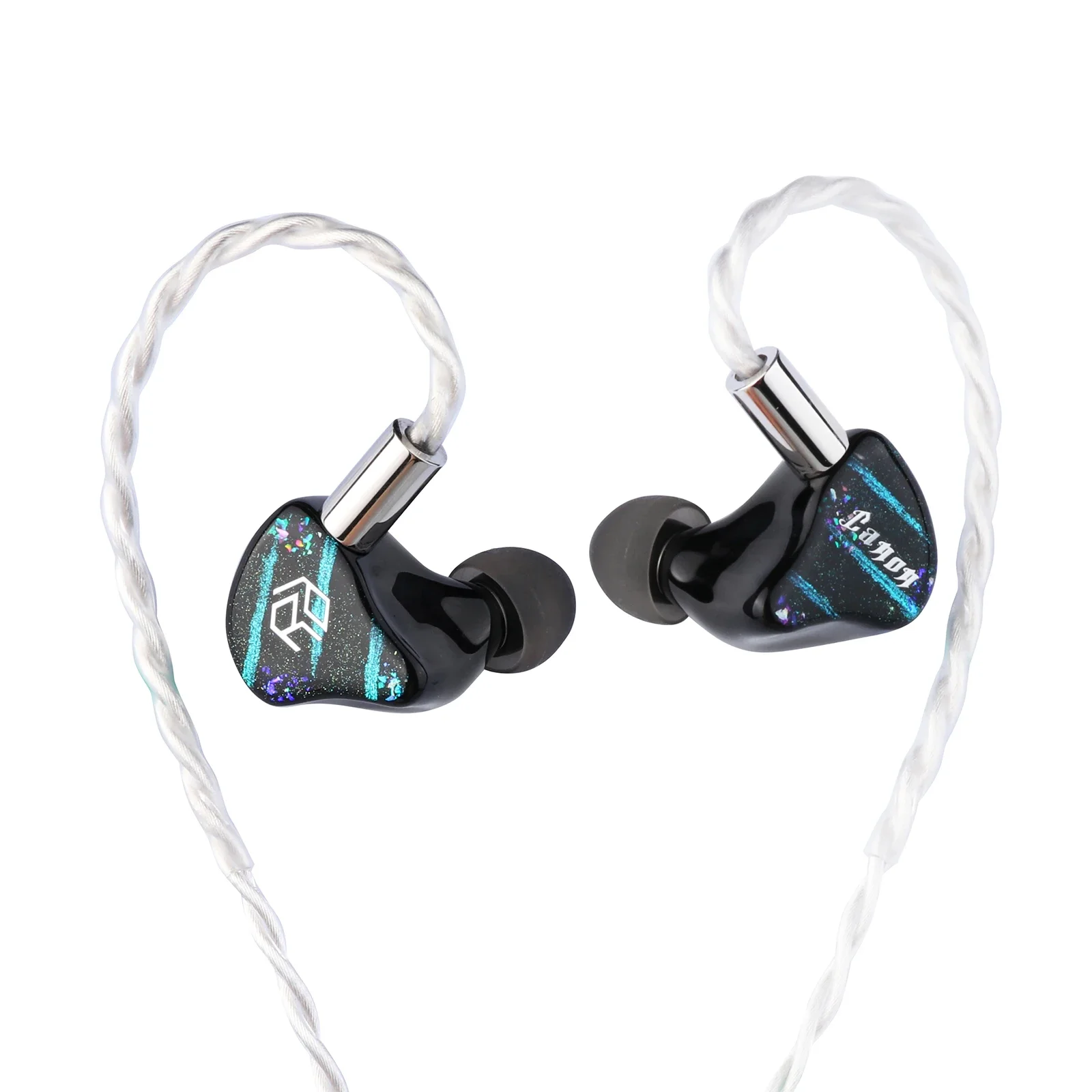 Yanyin Canon II 4BA + DD Auricular híbrido HiFi IEM con diseño ergonómico Cable de 2 pines de 0,78 mm