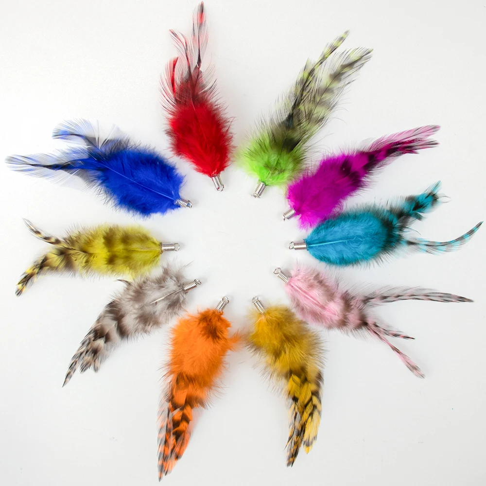 1pcs Wholesale Natural Cock Feather Tassel Wedding Artefacts DIY Beautiful Feathers Party Carnival Headwear Costume Decoration