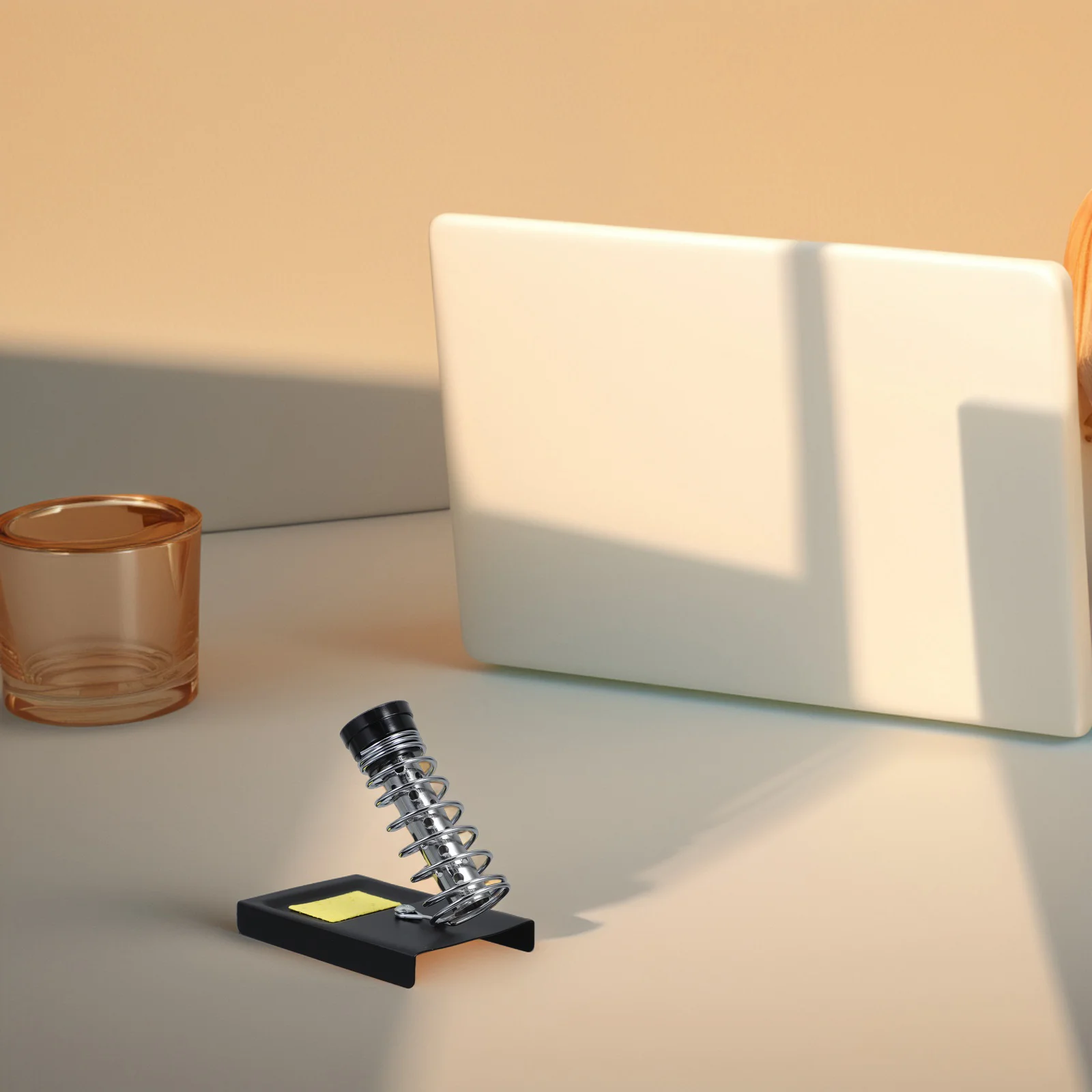 حامل حديد لحام حامل معدني قاعدة ثابتة شديدة التحمل لمحطة اللحام ورشة عمل المكتب أداة كهربائية احترافية