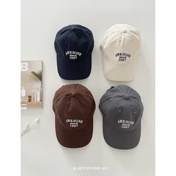 Peaked Cap for Women 2023 Autumn New Hat Face-Looking Little Couple Street Tide Brand Embroidered Baseball Cap for Men