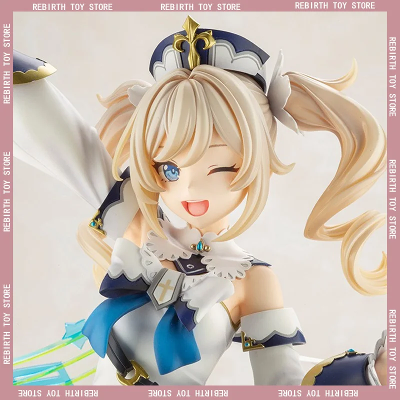 

25cm Genshin Impact Action Figure Traveler Aether Lumine Barbara Pvc Action Figure Collection Model Toys Doll birthday Gifts