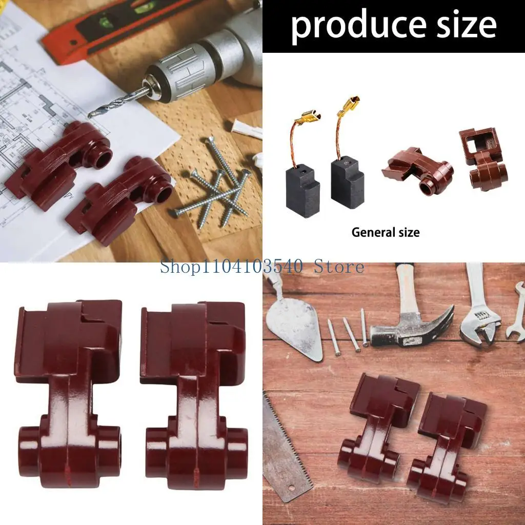 02DC Routine Upkeep Grinder Carbon Brush Holders Set, Replacement Brushes with 2 Matching Holders for D28111X D28111 for Repair