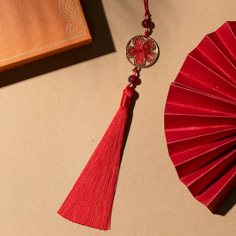 Hanfu Tassel Pendant DIY Handmade Blossom Tassel Pendant Chinese Style Handfan Clothes Accessories Decoration