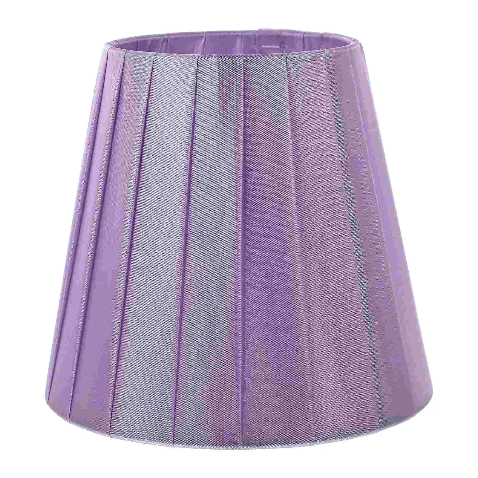 Piccola lampada da comodino Lampadina in tessuto Paralume Lampade a sospensione Copertura in stile moderno Panno rosa per bambini