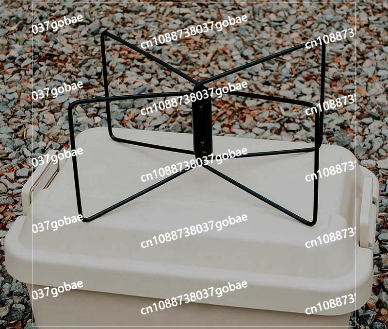 Stainless steel folding bracket, fast-expanding outdoor camping aluminum box, thermal insulation storage box base
