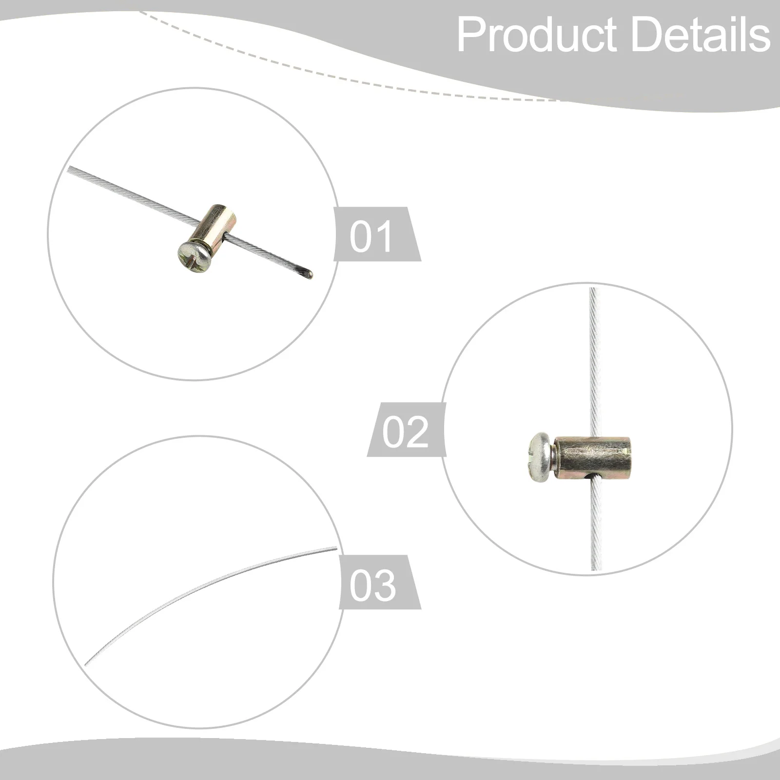 5 pezzi kit di riparazione fascette per tosaerba con gancio a Z tosaerba treno motore freno ruota motrice cavo acceleratore cavo macchine da giardino parte