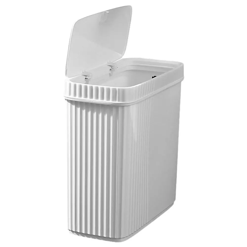

Slim Press Top Trash Can PP Plastic Large Capacity Home Office Bathroom Bedroom Kitchen Garbage Can Design Waste