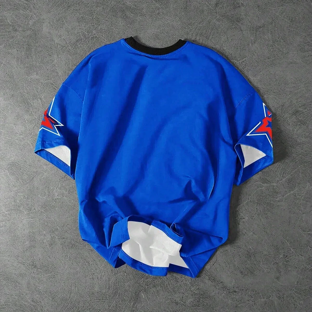 Herren-T-Shirt mit Buchstaben- und Zahlen-Aufdruck, Rundhalsausschnitt, kurzärmelig, Outdoor-Sport-Fans tragen Herren- und Damen-T-Shirts